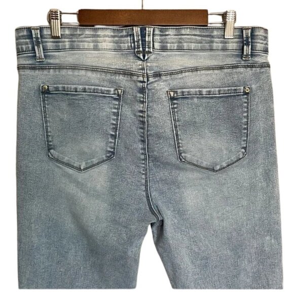 Curve Appeal Stretchy Light Blue Women's Jeans Plus Size 16 - Picture 5 of 8